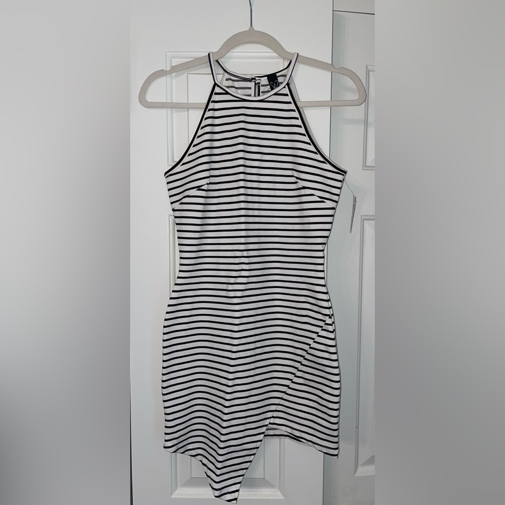Stripped mini dress